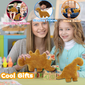 Isaacalyx dino nugget pillow stegosaurus comfy bedtime buddy