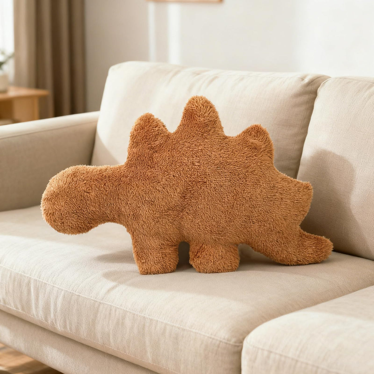 Isaacalyx Dino Nugget Pillow Tyrannosaurus style for playful decor.