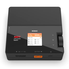 ISDT 608AC charger color display shows per-cell voltage for precise monitoring.