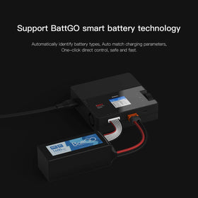 ISDT 608AC shuttle control simplifies setup and operation.