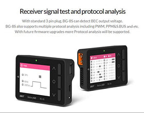 ISDT BG-8S auto-balance indicator with balanced cell readouts during testing
