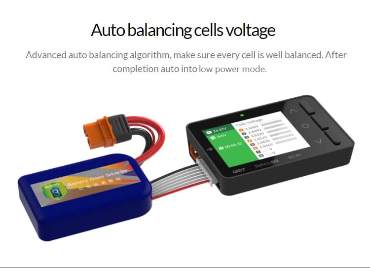 ISDT BG-8S XT60i connection and balance wiring for accurate voltage measurement