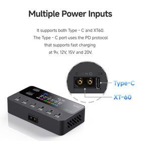 ISDT E625 Type-C PD input enables fast power options on the go.