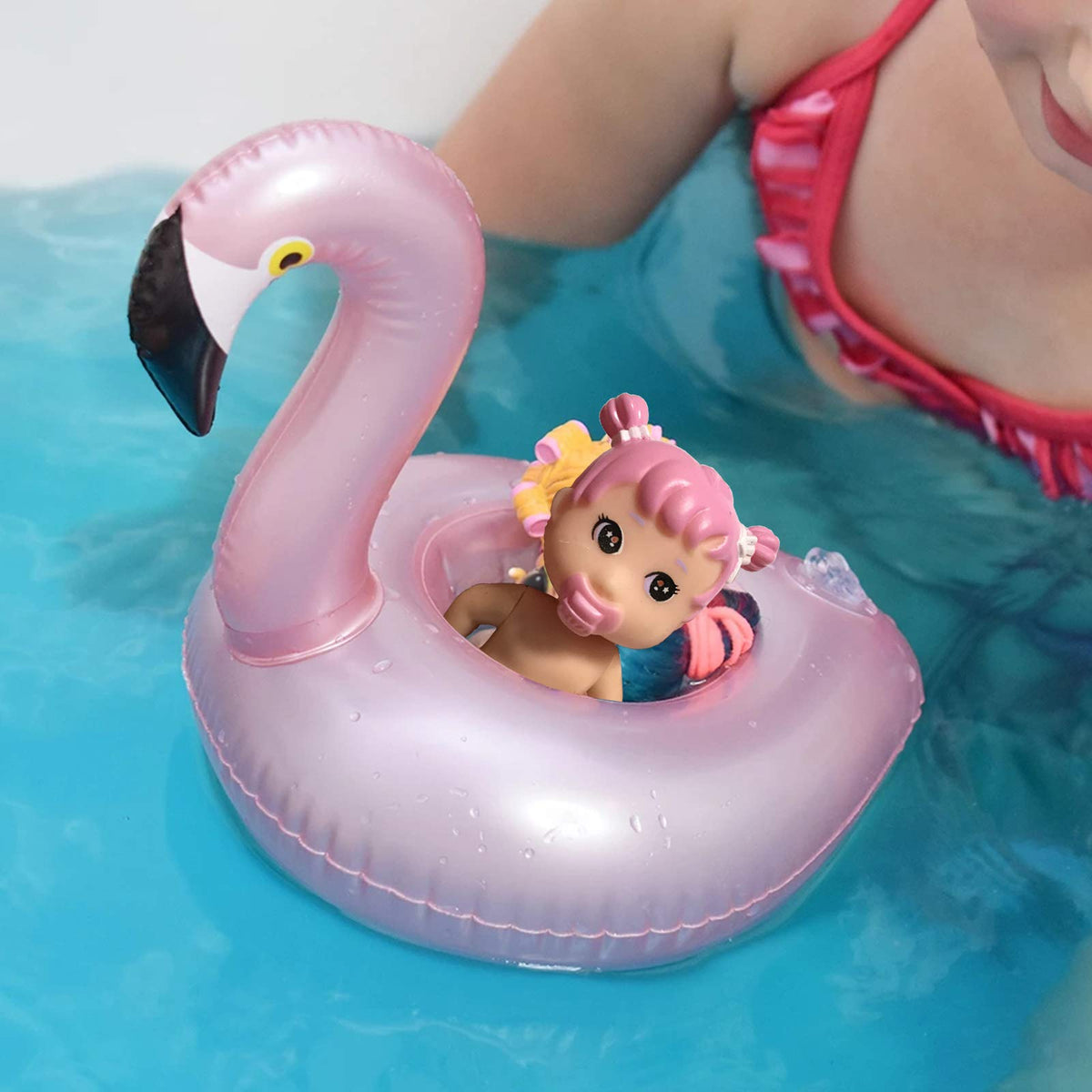 iShyan pineapple, watermelon, and donut floats keep beverages accessible in sun.