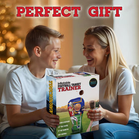 Indoor and outdoor setup ready Island Genius football toss game
