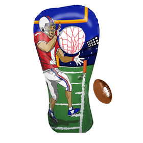 Island Genius inflatable football target set, 60-inch player for fun practice and games