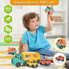 ISMETACU truck loads cars and planes to boost fine motor skills during pretend transport