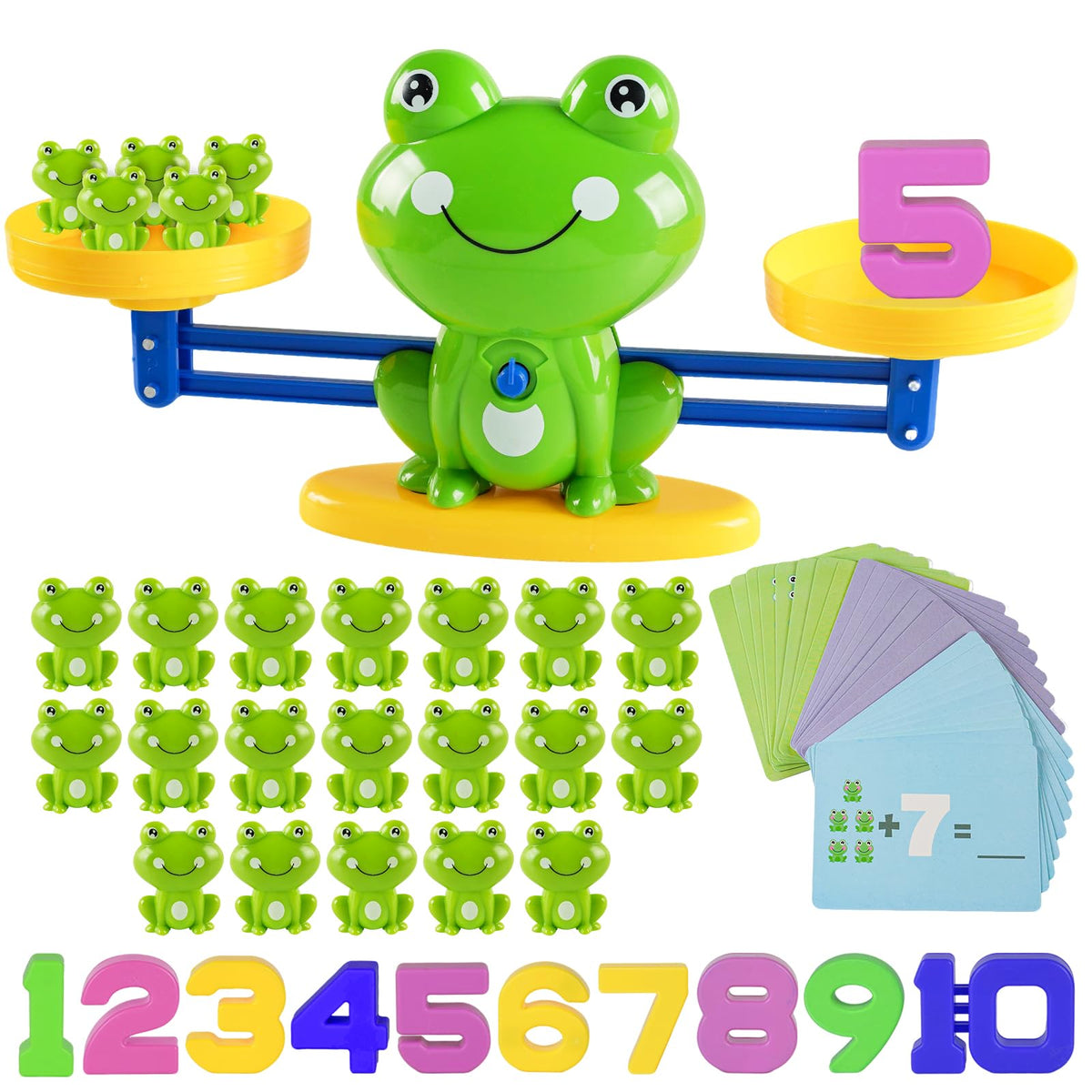 ISMETACU frog balance scale offering early math and fine motor play