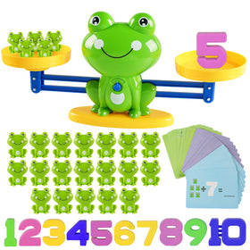 ISMETACU frog balance scale offering early math and fine motor play