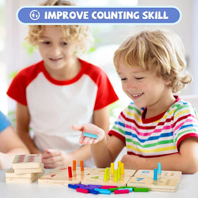 ISMETACU toddler-friendly wooden toy for individual and group learning.