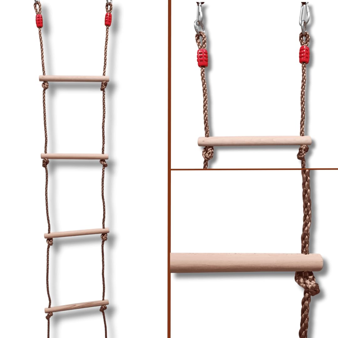 ISOP rope ladder 6ft-length for backyard climb and easy setup