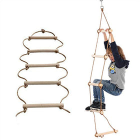 ISOP rope ladder with carabiners in multiple sizes for quick mounting