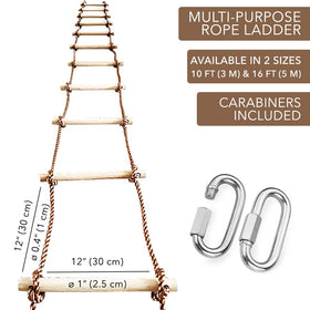ISOP rope ladder treehouse setup for versatile indoor/outdoor use