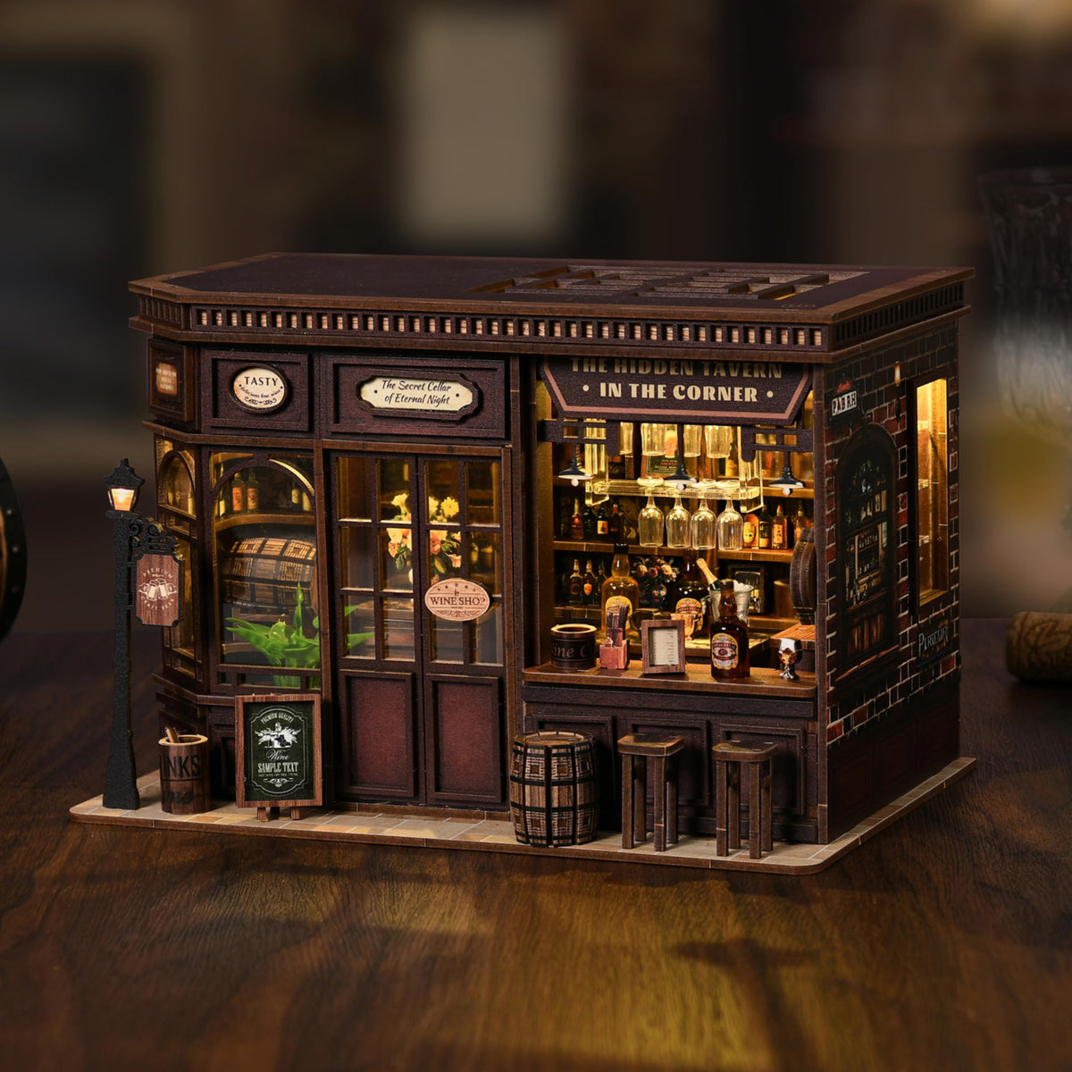 ISSEVE Book Nook miniature furniture details enhance realism during build