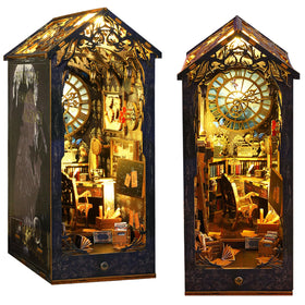 ISSEVE detective agency miniature house with sensor light for cozy reading nooks.