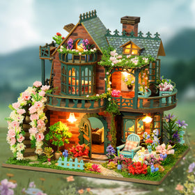 ISSEVE DIY miniature house kit packaging and instructions guide assembly