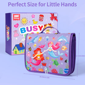 Issray Mermaid Busy Board animal figures for interactive pretend play