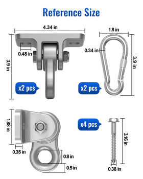 ITCPRIM swing hanger installed outdoors on a wooden beam for secure mounting.