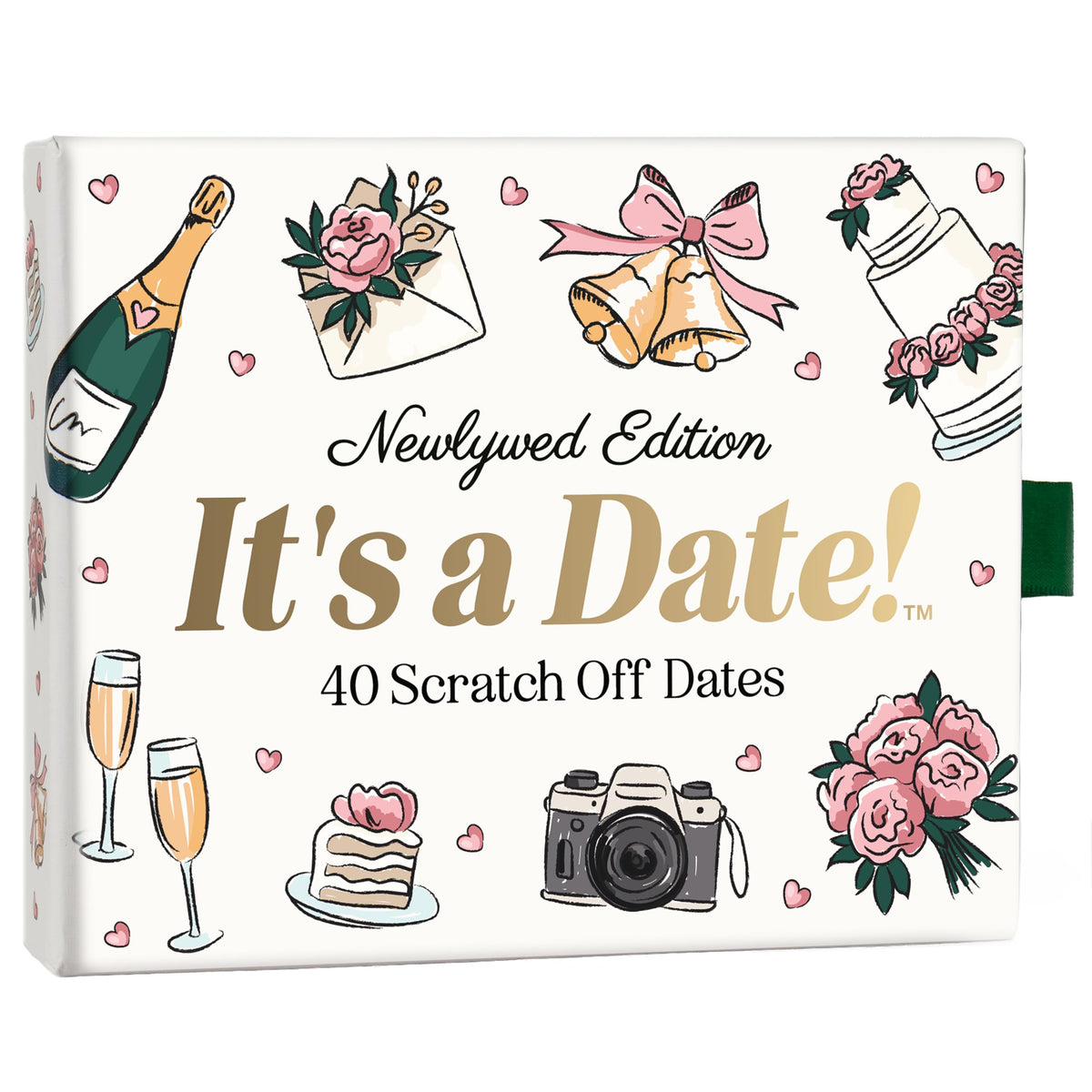 It's a Date! Newlywed Edition gift box front, ready for weddings and bridal showers.
