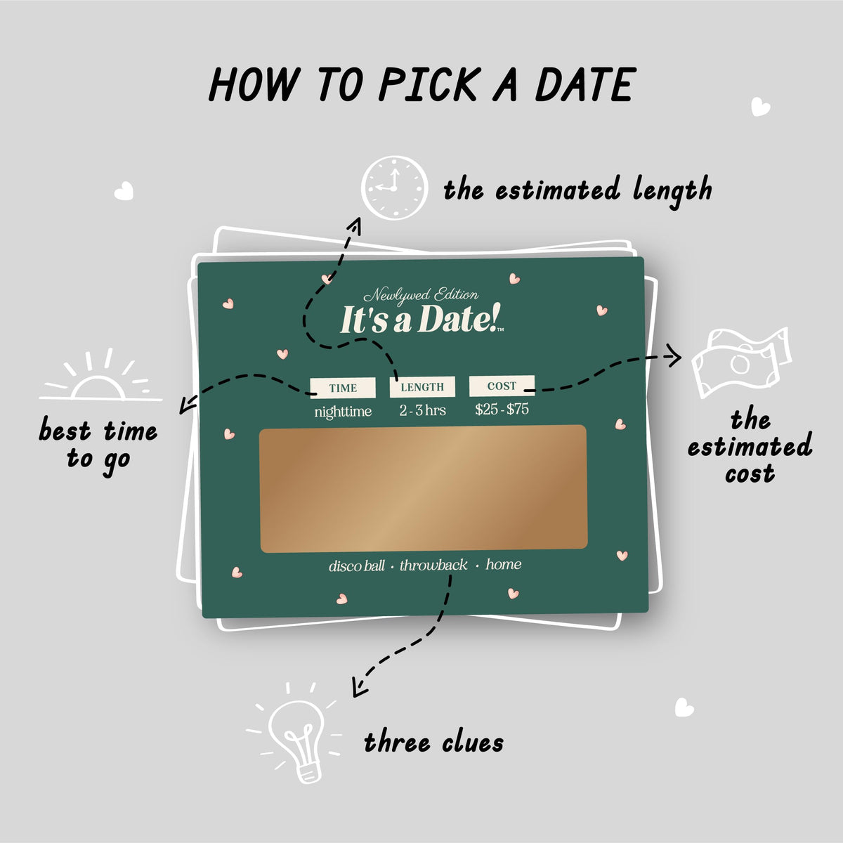 It's a Date! Newlywed Edition 40 scratch-off dates spark playful couple nights.