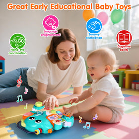 ITSFORU baby toy has colorful keys that encourage interactive play.