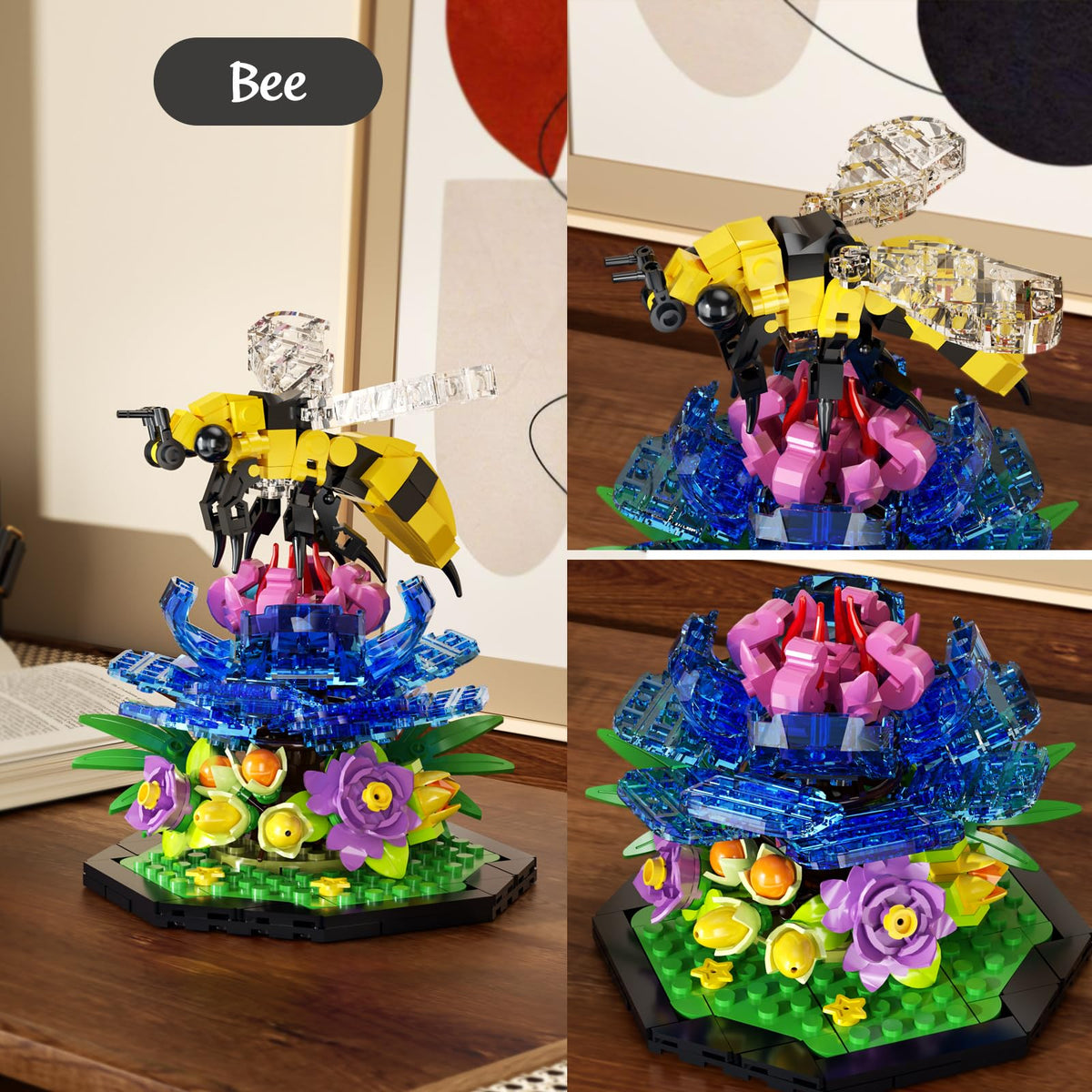 itshwoee nature decor set showcases intricate insect details for collectors