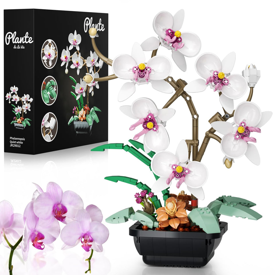 itshWOee orchid bonsai building set enables a stylish lasting home decor display