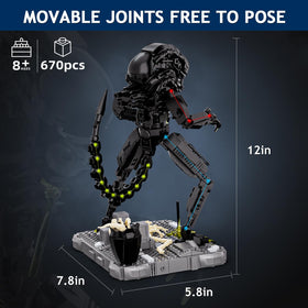 itshwoee Xenomorph tail blade emphasizing the figure's silhouette