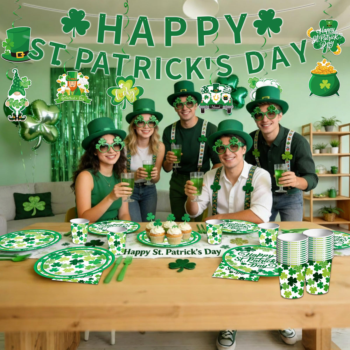 ITTEBISS banner adds a focal point for St. Patrick's décor