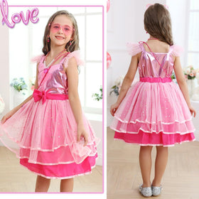 iTVTi pink cosplay dress waist bow detail adds cute charm