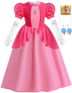 iTVTi princess costume dress with bubble sleeves, ideal for parties