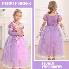 Itvti Princess Purple Dress cotton lining for soft breathable wear