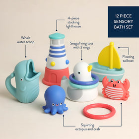Itzy Ritzy squirters invite bath-time squirting and sensory exploration