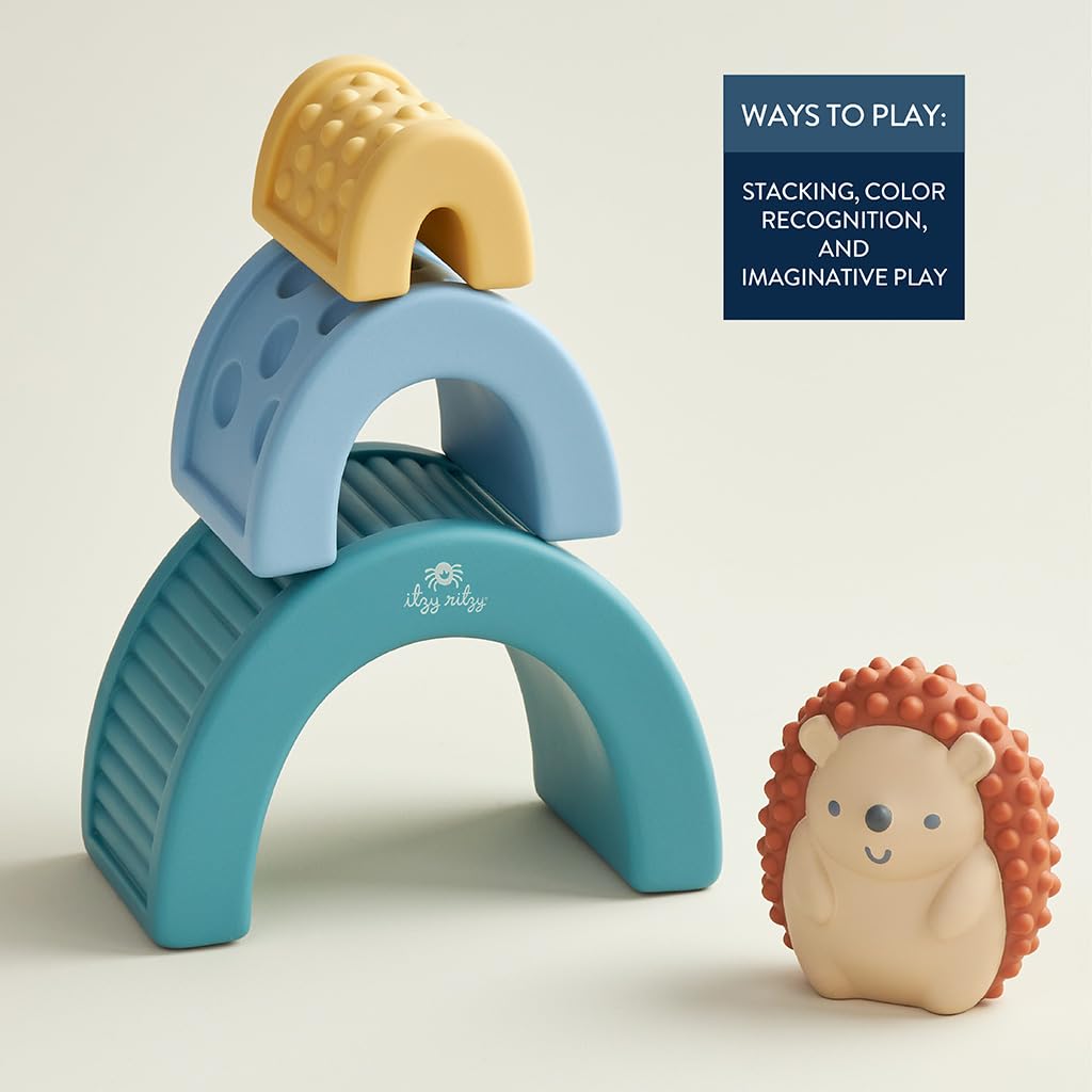 Itzy Ritzy imaginative blocks encourage storytelling and creative play during moments.