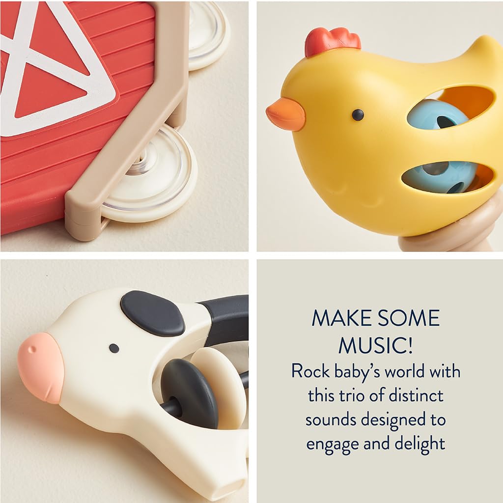 Itzy Ritzy mini musician maraca boosts toddler coordination