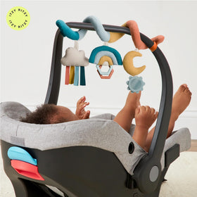 Itzy Ritzy Spiral attachment loops secure to car seats or strollers