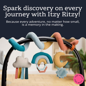 Itzy Ritzy Spiral soft cotton fabrics feel gentle on baby's skin
