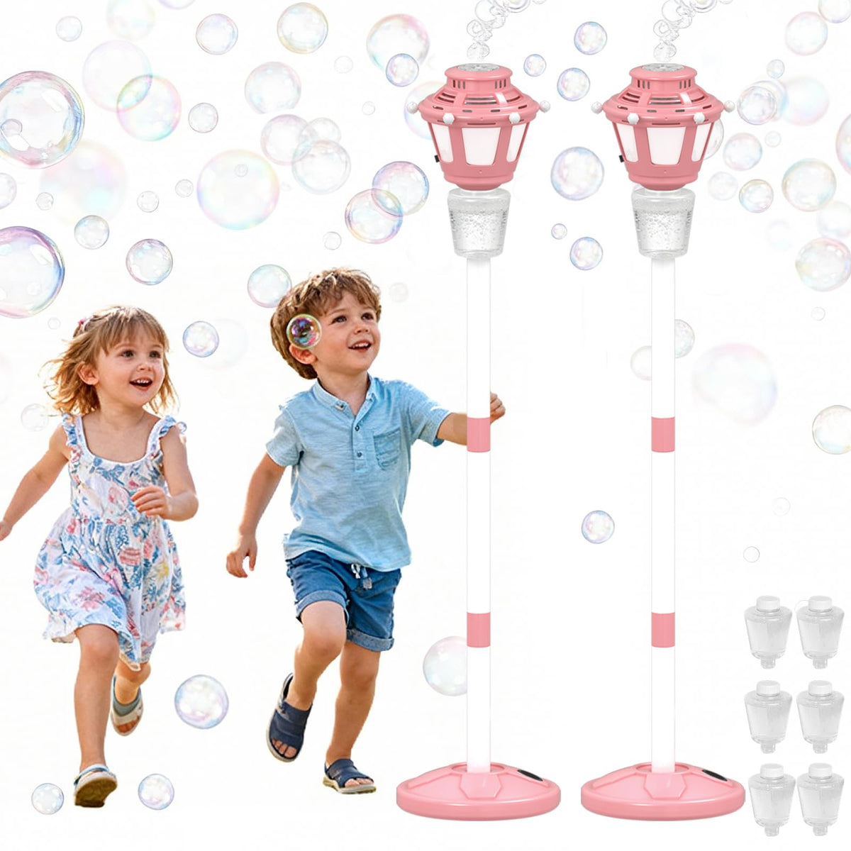 iuuoi 2pack bubble machine outdoor base for stable backyard play