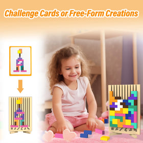 iuuoi durable wooden toy designed for ages three to five for solo or group play.