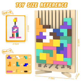 iuuoi Montessori inspired blocks on smooth safe wood encourage logical thinking.