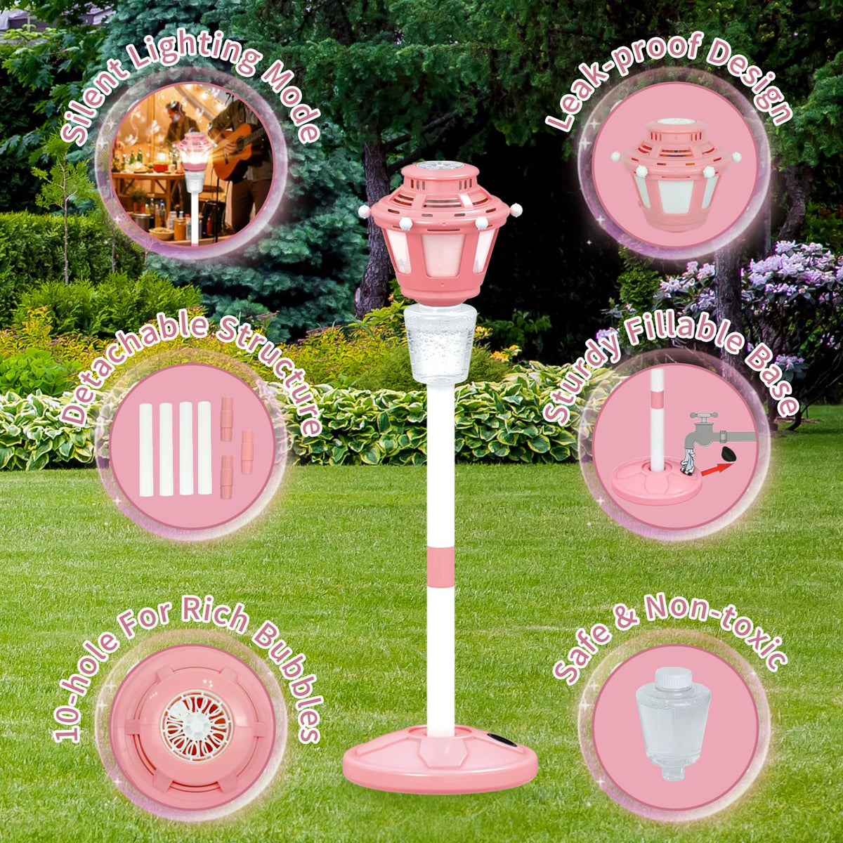 iuuoi rechargeable battery bubble maker enables cordless play anywhere