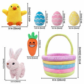 Ivenf Baby Easter Basket egg toy enhances sound play for curious infants