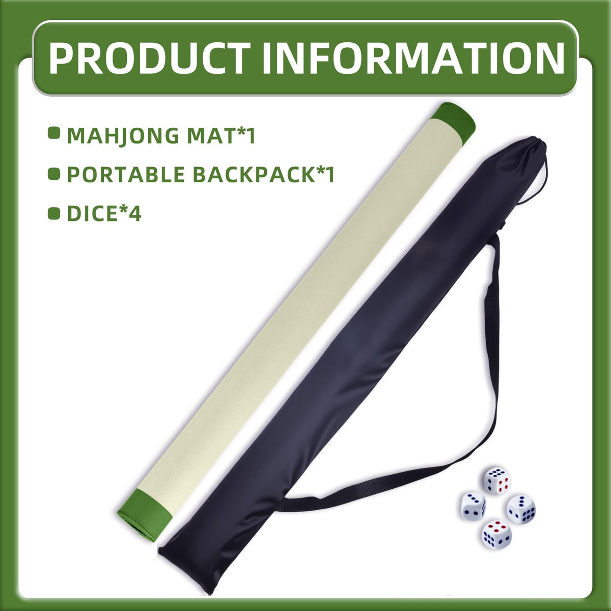 IVENOKII Mahjong Mat easy flattening after storage and use.