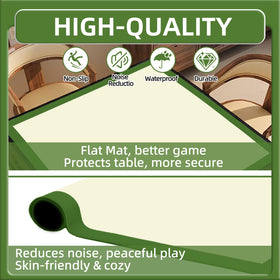 IVENOKII Mahjong Mat 2mm neoprene delivers wrinkle-resistant durability.