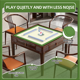IVENOKII Mahjong Mat includes storage bag and dice for portable gaming.