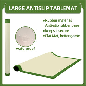 IVENOKII Mahjong Mat waterproof surface protects table from spills.