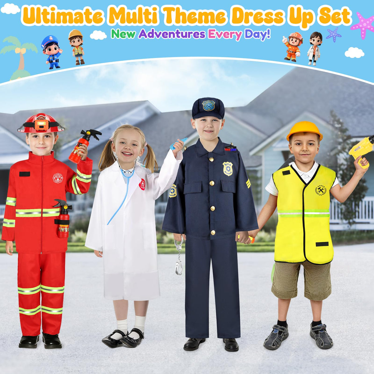 IVENRXIU kid-friendly dress-up kit with soft fabrics and safety features