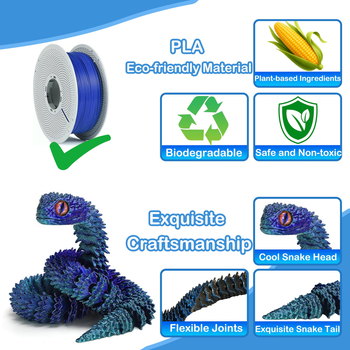 Ivrmtal 12pack snake toys provide multiple playful figures for collection.