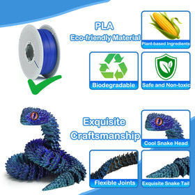 Ivrmtal 12pack snake toys provide multiple playful figures for collection.