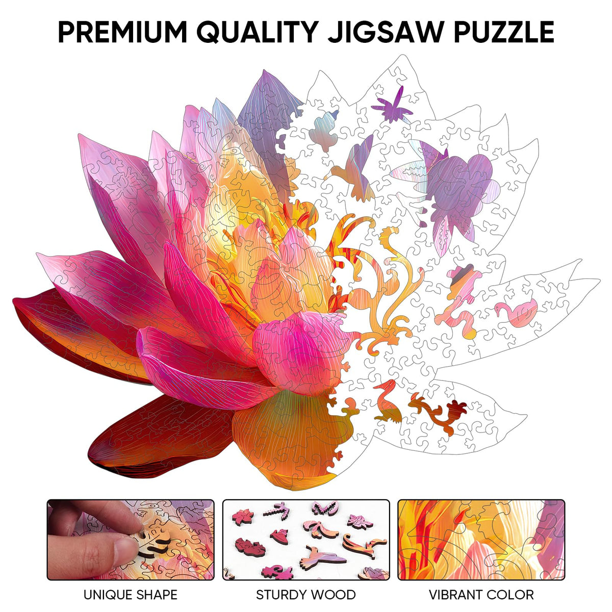Ixfyloop 3mm wooden puzzle, sturdy and warp-resistant for lasting use.